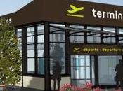 Pose première pierre nouveau terminal affaires l’aéroport Clermont-Ferrand Auvergne