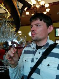 Maxime en dégustation à Schnebly winery