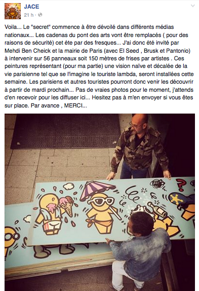 Le street-art au secours des « cadenas de l’amour »