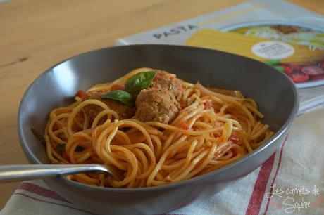 {One Pan Pasta} – Spaghetti aux boulettes de boeuf et à la sauce tomate