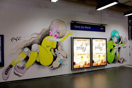 Le Quai 36 de la Gare du Nord se transforme en galerie d’art