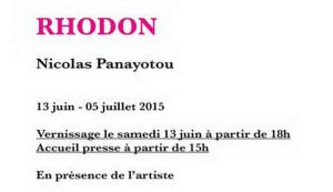 Galerie A2 Z ART GALLERY exposition NICOLAS PANAYOTOU « RHODON » CaptureABTIR40