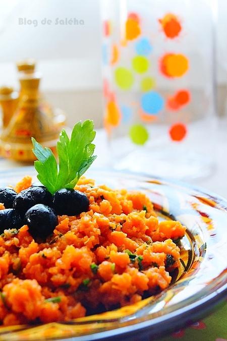 Zaâlouk de carottes / salade marocaine
