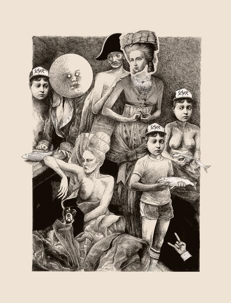 Intense contemporary drawings by Guil Godier