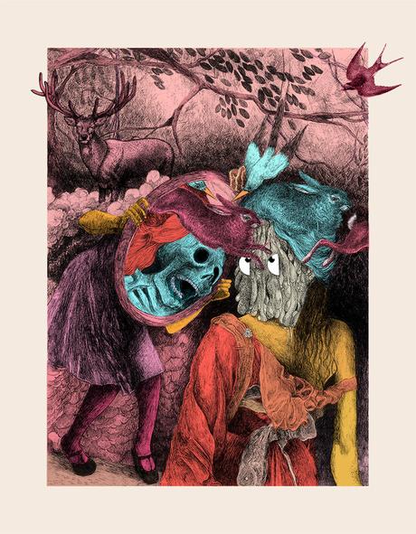 Intense contemporary drawings by Guil Godier