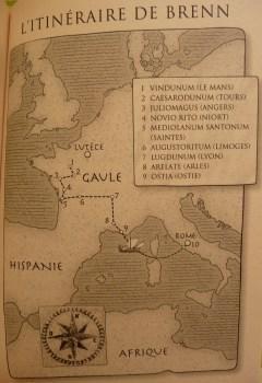 Brenn le gaulois - itinéraire