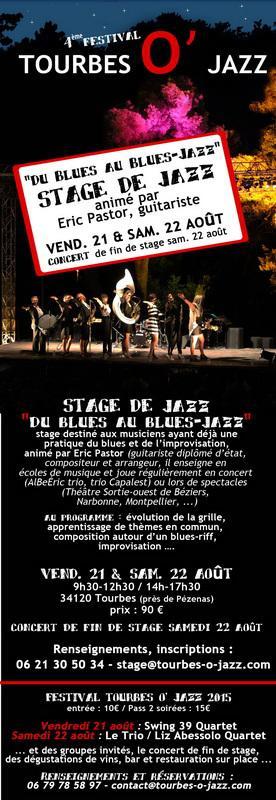 Stage de Jazz pendant TOURBES O’ JAZZ