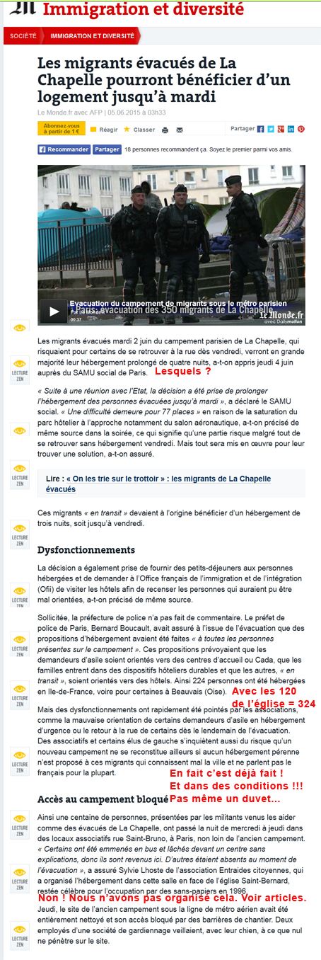 La Chapelle : revue de presse d’un enfumage qui s’enracine