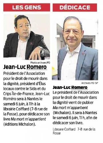 Conférence-dédicace à la Librairie Coiffard de Nantes à 11h00