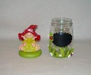 Pot avec lutin en porcelaine froide