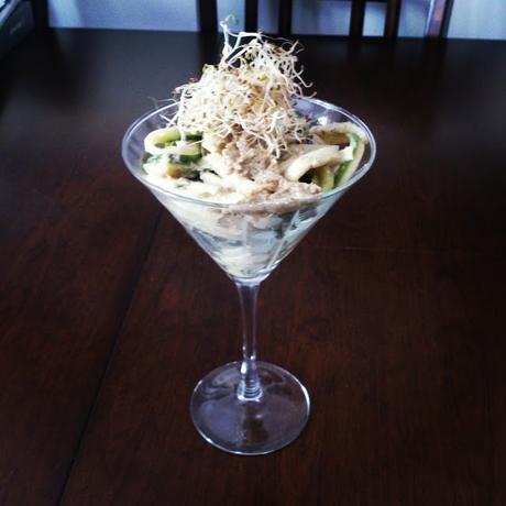 Spaghetti de courgettes et pommes vertes inspiration Crudessence #Cru # Vegan