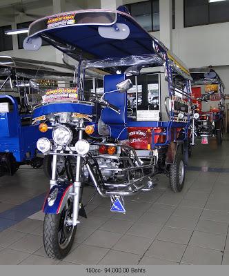 Prix des samlo (3 roues) en Thaïlande