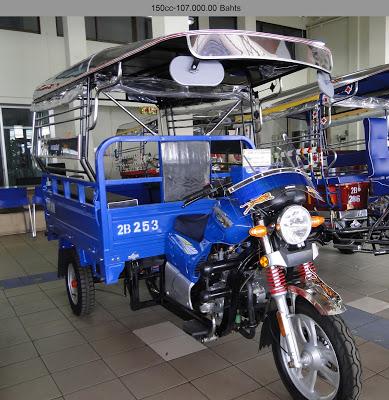 Prix des samlo (3 roues) en Thaïlande