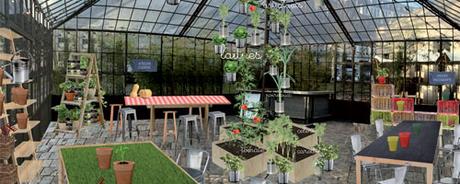 d'aucy transforme la Serre de la Rotonde en un vĂŠritable jardin de ville.