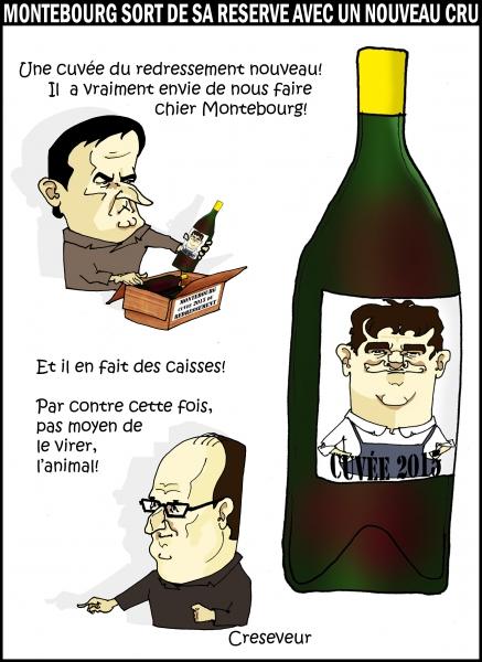 Montebourg envoie une cuvée du redressement 2015 à Hollande et Valls