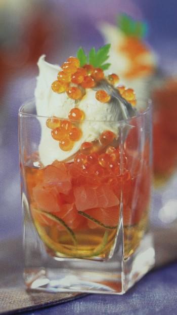 Saumon en gelée Saumon en gelée
