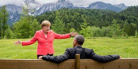 Détournements: Barack Obama et Angela Merkel au G7