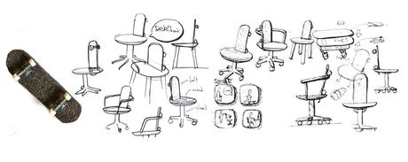 MOBILITÉ le skate au bureau par Tim Defleur et Benjamin Helle