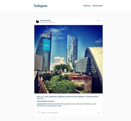La nouvelle version Web d’Instagram fait plus de place aux photos