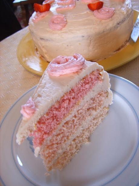 Pink Ombre Cake. [Bataille Food #24]