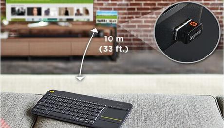 Nouveau clavier de salon Logitech K400 Plus pour garder le contrôle depuis son canapé