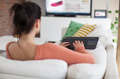 Nouveau clavier de salon Logitech K400 Plus pour garder le contrôle depuis son canapé