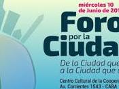 Foro Ciudad journée entière pour penser Buenos Aires gauche l'affiche]