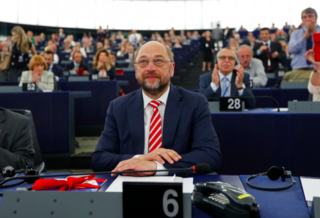 Martin Schulz le 1er juillet à Strasbourg, après sa réélection à la présidence du Parlement. © Reuters.