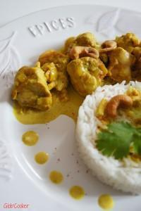 Curry de dinde aux noix de cajou