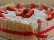 Charlotte fraises bavaroise fromage blanc