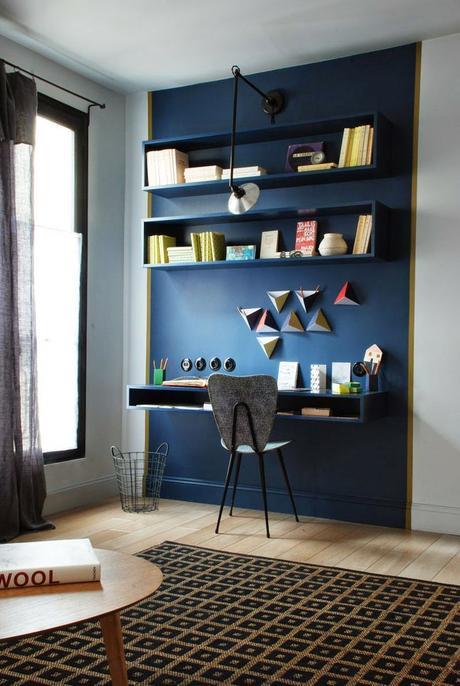 blue desk