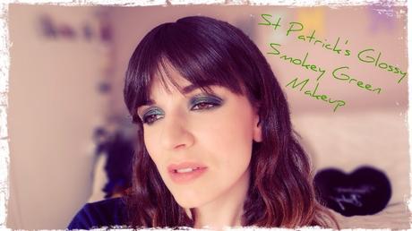 Makeup for a party / St Patrick's Glossy Smokey Green Makeup
