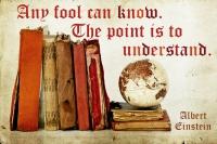 any, fool, n'importe quel, idiot, peut savoir, can know, the point, l'important, understand, comprendre, einstein, albert, quote, citation, pinterest