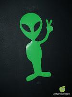 Cool Alien {T-shirt noir enfant customisé}