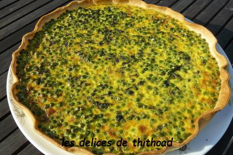 tarte aux petits pois et menthe