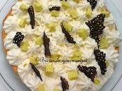 Tarte moelleuse l'huile d'olive, chocolat blanc citron vert