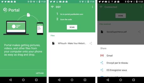 Portal: envoyez des fichiers de votre PC vers votre smartphone Android