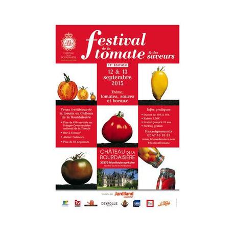 CHATEAU DE LA BOURDAISIERE : Découvrez le Festival de la Tomate & des Saveurs, les 12 et 13 septembre 2015 à Montlouis-sur-Loire (37) sur le thème ‘’Tomates, Sauces et Bocaux‘’