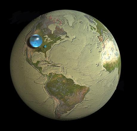 Un tiers des bassins d’eau souterraine sont en voie de tarissement, s’inquiètent des scientifiques l'eau terrestre concentrée dans une sphère