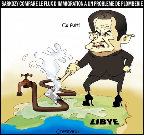 Sarkozy joue le plombier de Fernand Raynaud