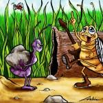 l illustration de la cigale et la fourmi