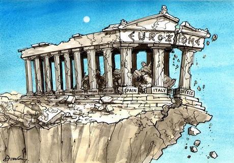 crise grecque - eurozone crumbling