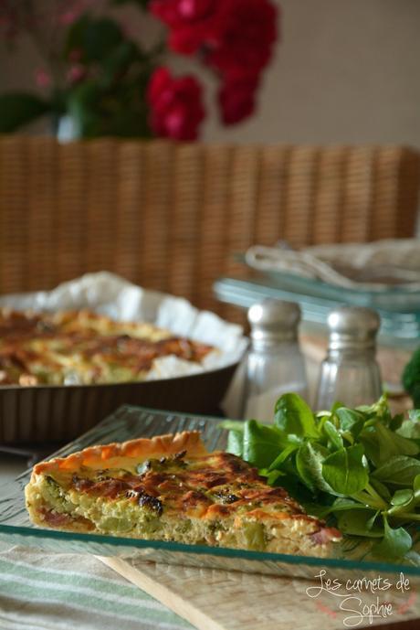 Tarte aux brocolis et aux lardons