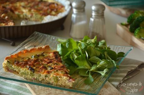 Tarte aux brocolis et aux lardons