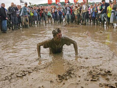 Glastonbury camping site