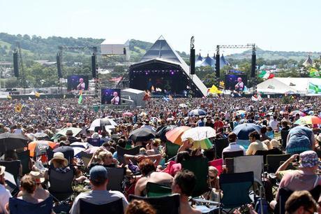 Glastonbury camping site