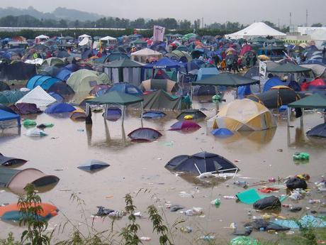 Glastonbury camping site