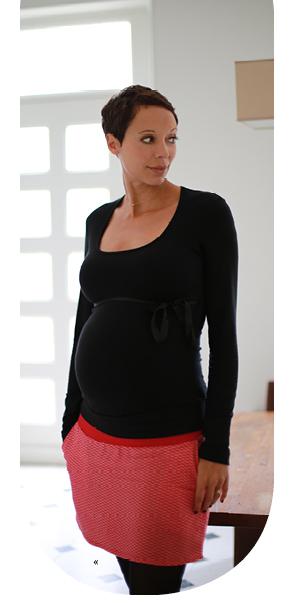 jupe grossesse de mois en moi - tee-shirt grossesse florence