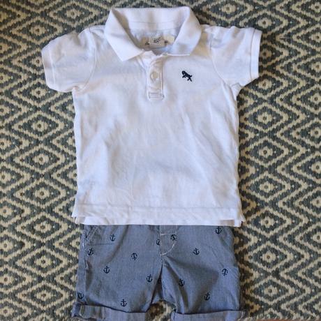 Quand Papa habille Baby Boy : Polo H&M, Short à ancres H&M