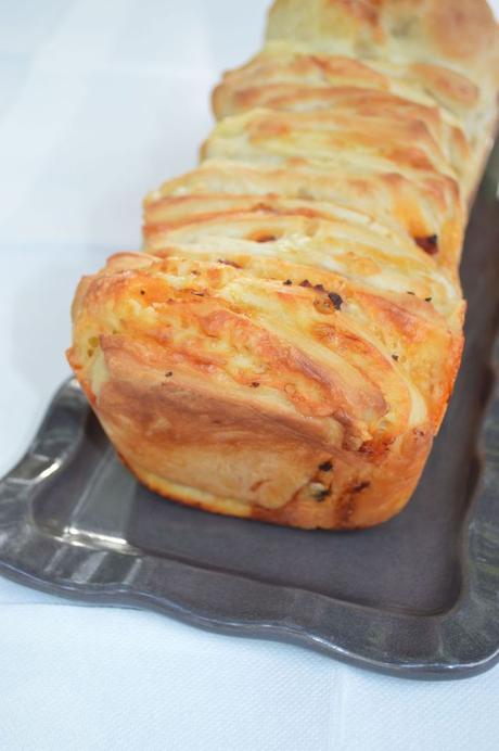 Brioche à effeuiller comté et chorizo